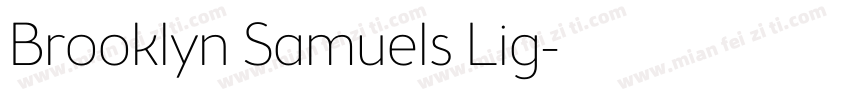 Brooklyn Samuels Lig字体转换
